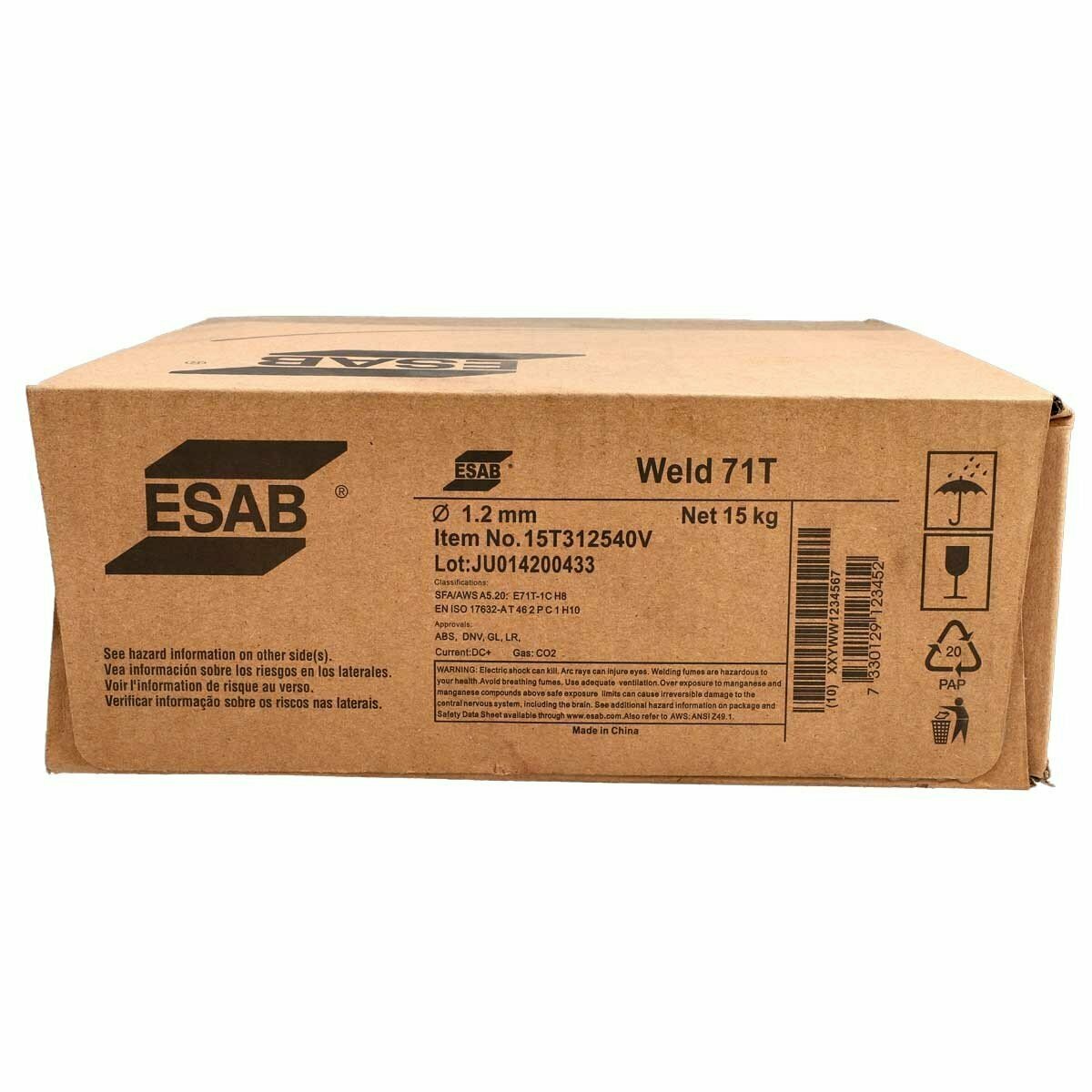 ALAMBRE ESAB TUBULAR 71T-1 Soldaduras Industriales, 40% OFF