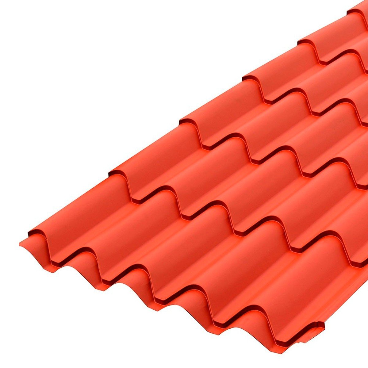 Teja Continua Colonial 0,40mm espesor x 1070mm ancho x 3,66m largo Color  Terracota - Prodalam