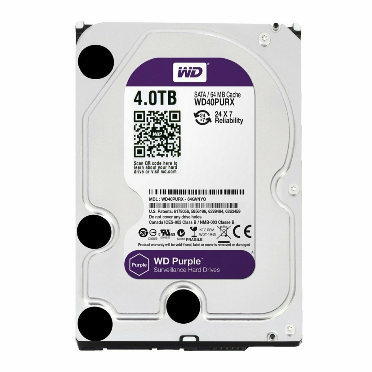 WD Purple 4TB WD40PURX 9904h 良品 Disco Duro 4Tb Western Digital Purple - Prodalam